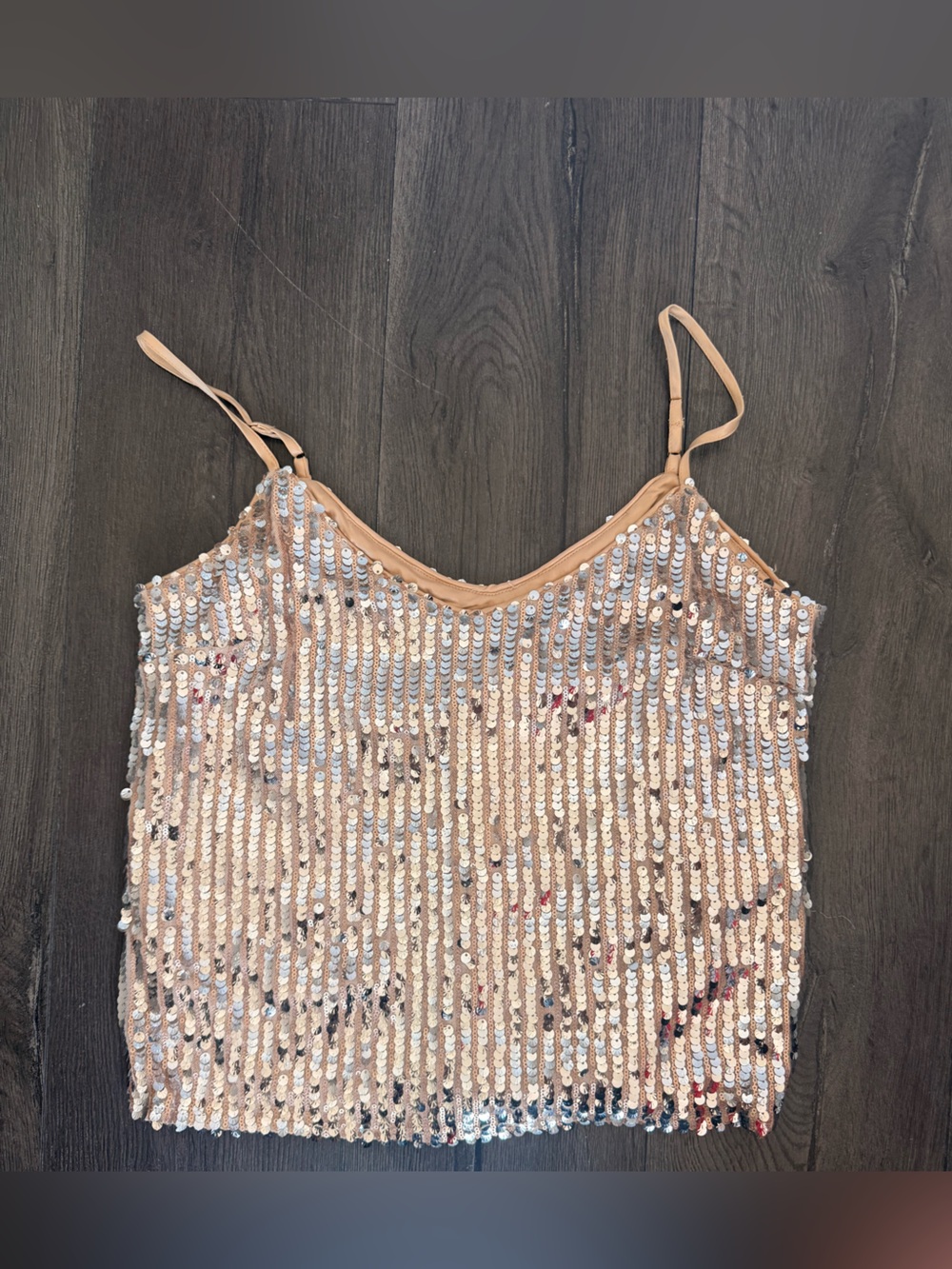Heartloom Rose Gold Sequin Cami
